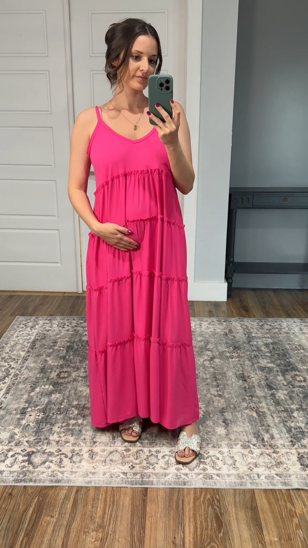 This dress from pink blush maternity is sooo soft. 
Beautiful spring/summer color. 
I am ready to help my baby hunt Easter eggs in the soft light weight dress💕

#LTKFindsUnder50 #LTKSeasonal #LTKBump