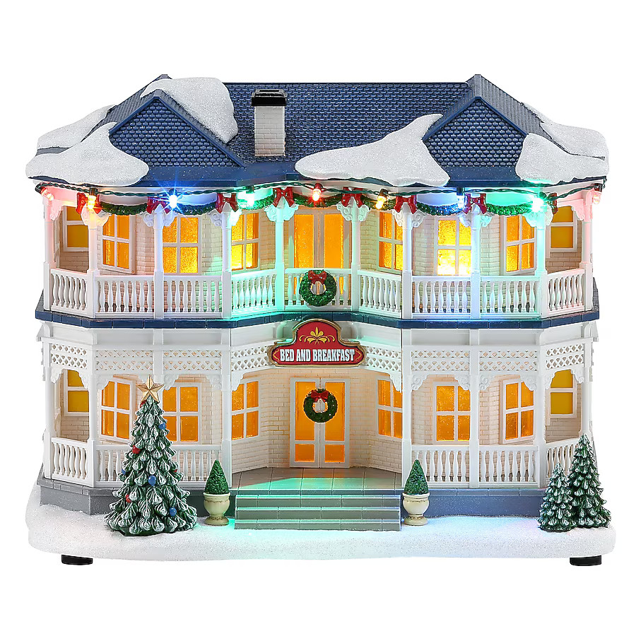 Carole Towne Bed and Breakfast Lighted Musical Village scene | Lowe's