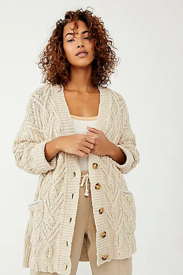 Montana Cable Cardi | Free People (Global - UK&FR Excluded)
