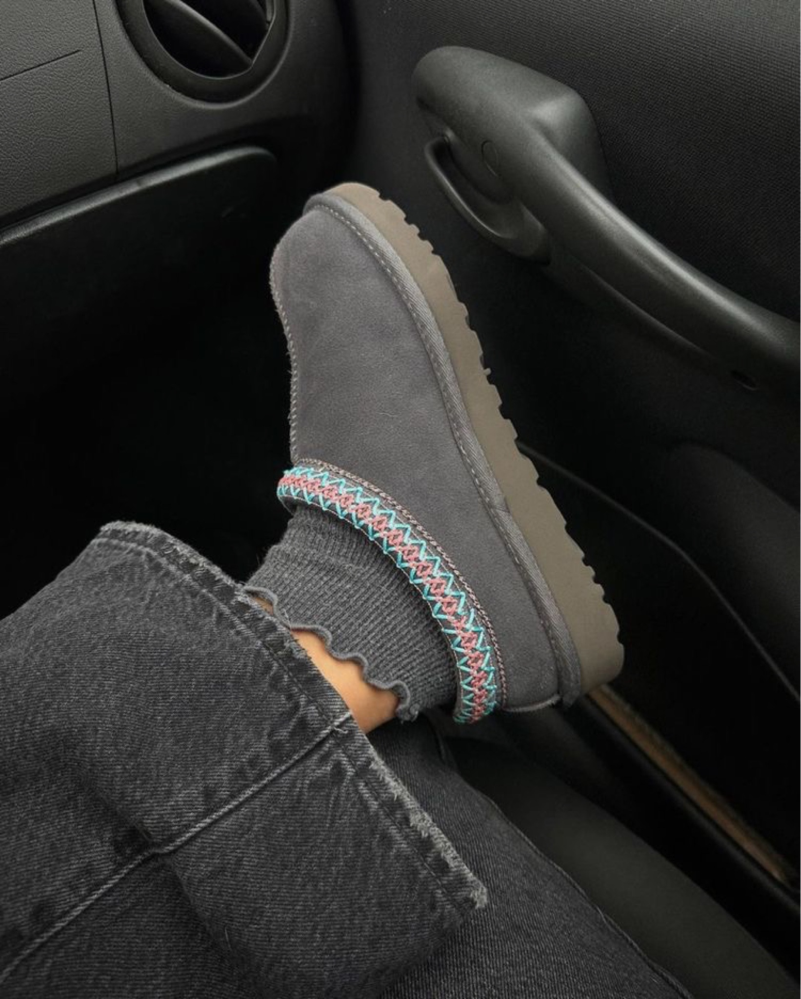 Comfiest shoes ever! They can easily be worn outdoors if you happen to need to run to the mailbox. They are a little snug at first, but will mold to your foot. I usually wear an 9.5 but got the 9 (same as my Ugg boots) and wear them without socks. I can’t wait to get these on my feet at the end of my work day!! Ruffle socks are also linked along with the jeans. 

#LTKstyletip #LTKshoecrush #LTKtravel