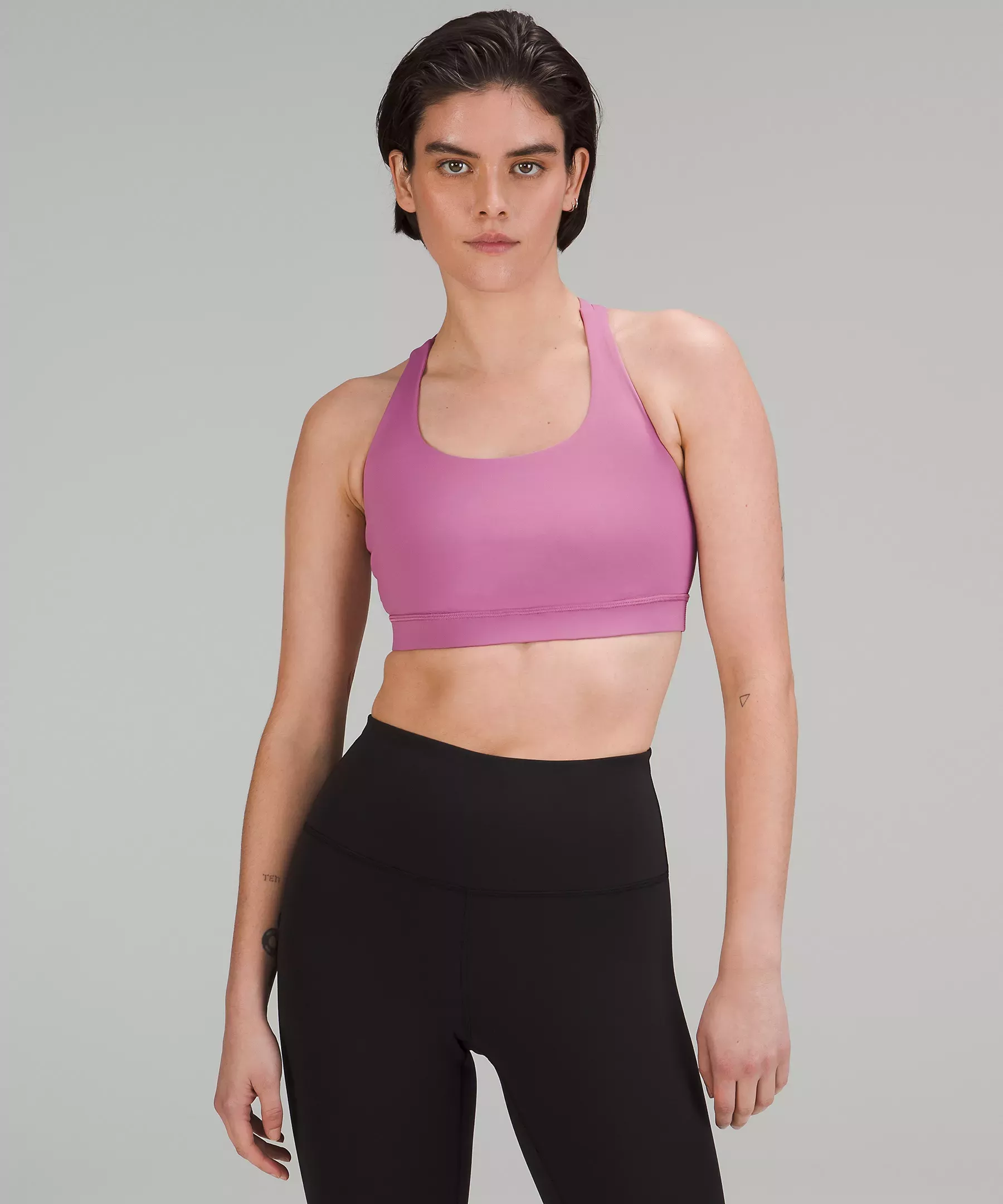 lululemon Energy High-Neck Longline Ribbed Bra *Medium Support, B