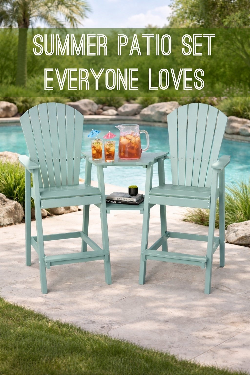 The cutest summer patio setup! These Adirondack chairs make the perfect backyard seating for poolside drinks, morning coffee. 

#LTKfinds #PatioDecor #BackyardInspo  #OutdoorLiving #PatioFurniture #SummerPatio #Amazonfinds

#LTKHome