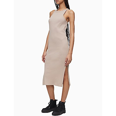 Solid Racerback Midi Tank Dress | Calvin Klein | Calvin Klein (US)