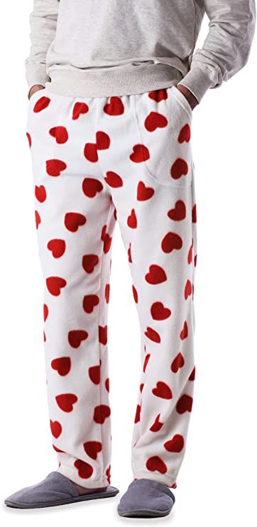 Made in USA Mens Premium Pajama Pants with Print Pattern Knit Fleece Lounge PJ Botton with Pockets | Amazon (US)