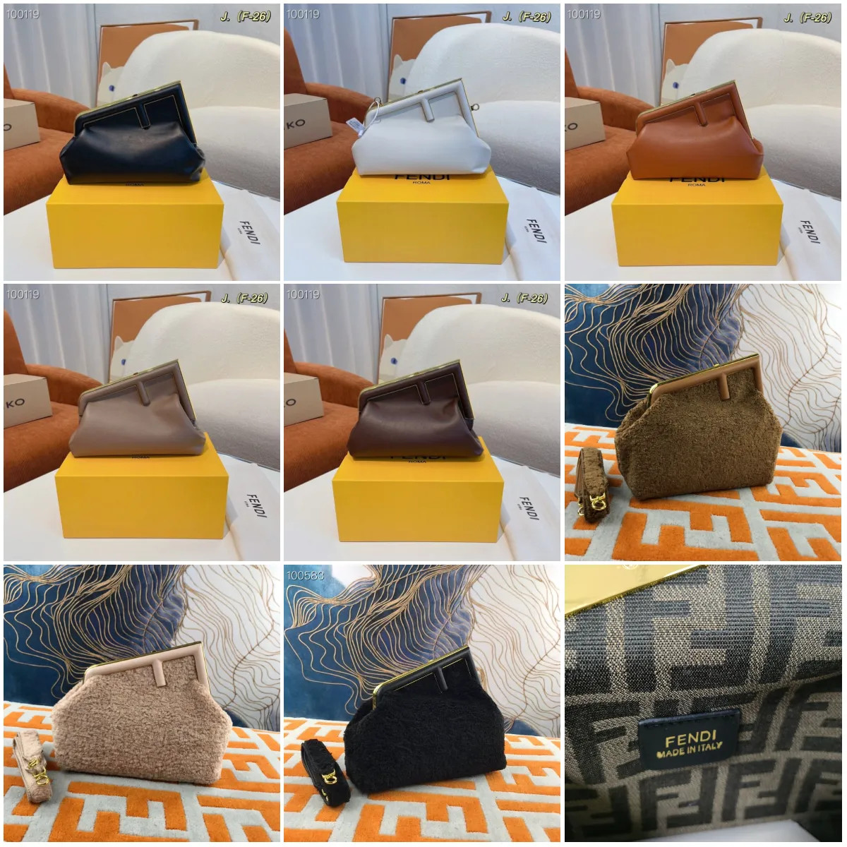 Fen-di Dupe Bags & Cases cloud dumpling first small Leather single shoulder diagonal span bag wit... | DHGate