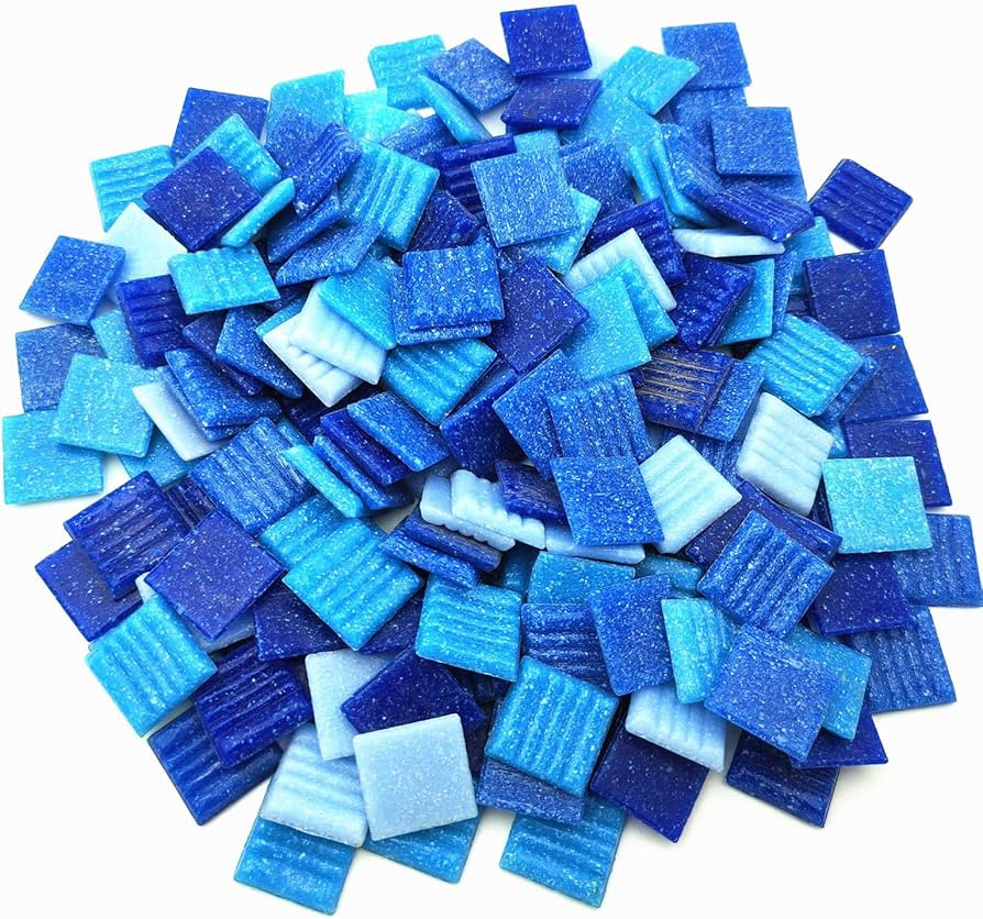 1.1LB Quartz Mosaic Tiles, 3/4" Multi Color Mosaic Pieces Stones for DIY Mosaic Making Craft Hobb... | Amazon (US)