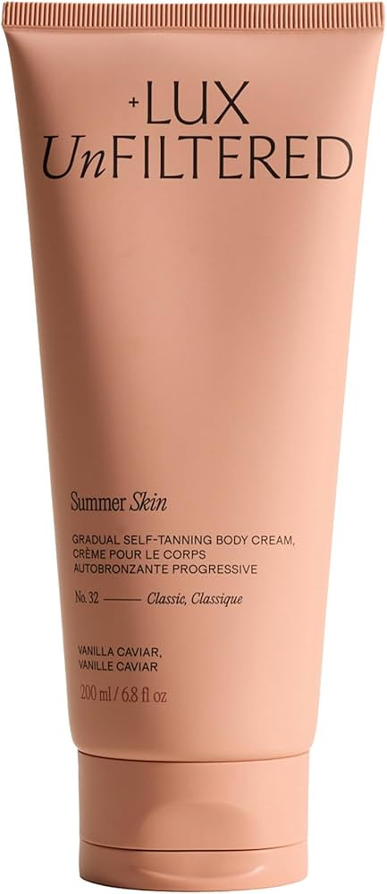 + Lux Unfiltered N\u00b032 Summer Skin Classic Gradual Self Tanner, Hydrating Self Tanning Lotion... | Amazon (US)