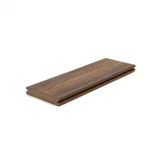 Trex Transcend 1 in. x 5.5 in. x 1 ft. Spiced Rum Composite Decking Board Sample-SRT90000 - The H... | The Home Depot