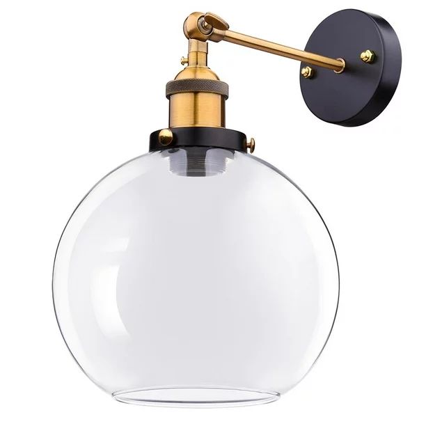 Yescom Vintage Industrial 7.9" Ball Shape Glass Light Wall Sconce Edison Lamp for Cafe Kitchen Tr... | Walmart (US)