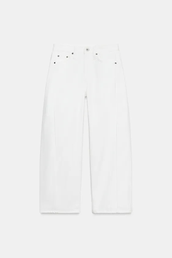 ZW COLLECTION MID-RISE RELAXED ANKLE JEANS | Zara UK