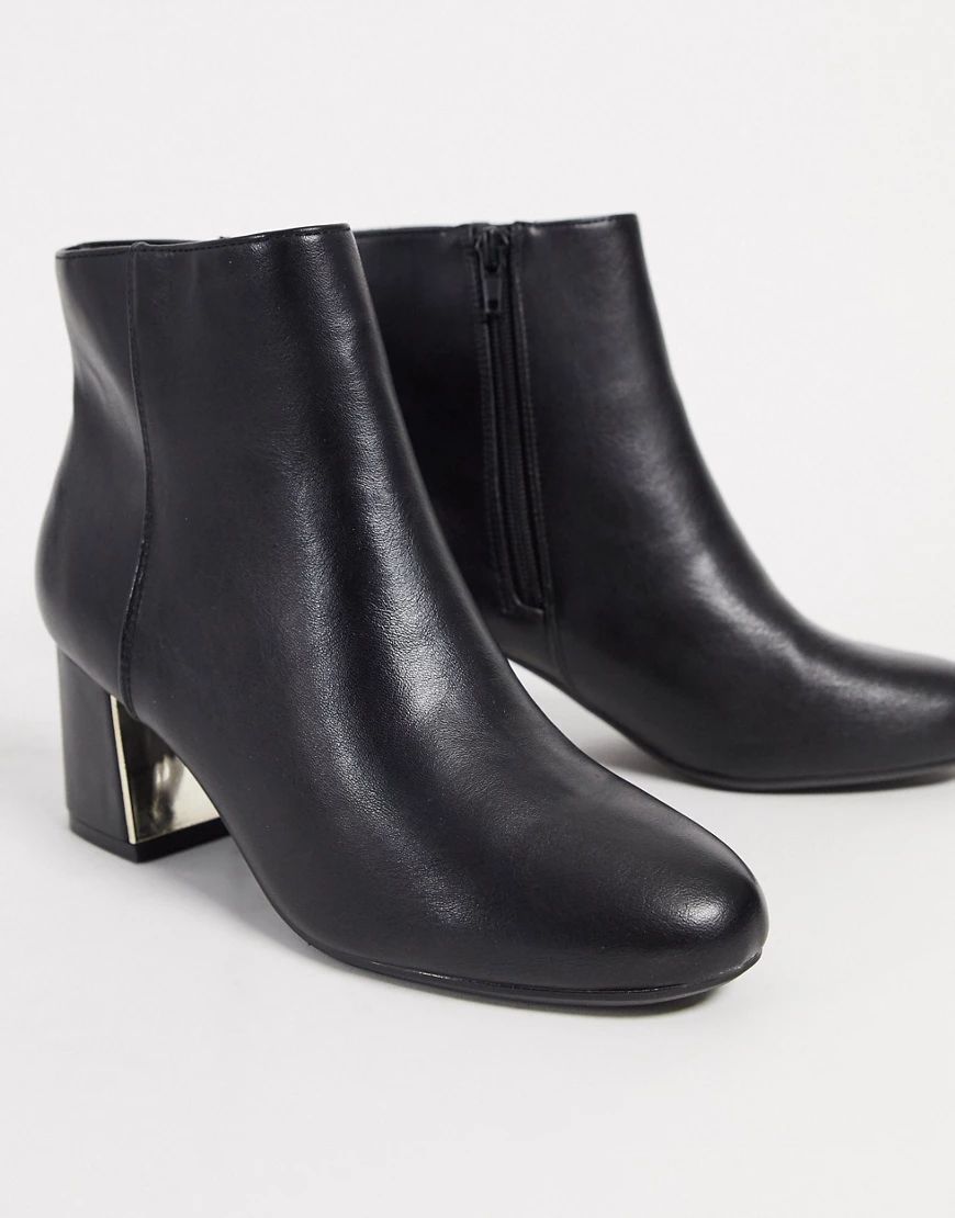 Call It Spring cete heeled ankle boots in black | ASOS (Global)