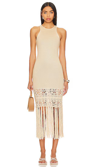 Lucaya Dress in Tan | Revolve Clothing (Global)
