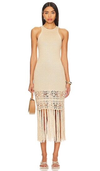 Lucaya Dress in Tan | Revolve Clothing (Global)