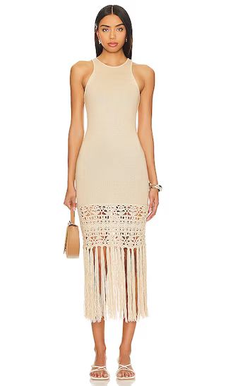 Lucaya Dress in Tan | Revolve Clothing (Global)