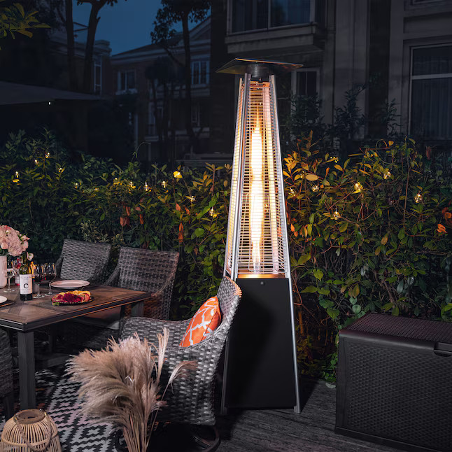 Nuu Garden 48000-BTU Black Steel Floorstanding Liquid Propane Patio Heater | Lowe's