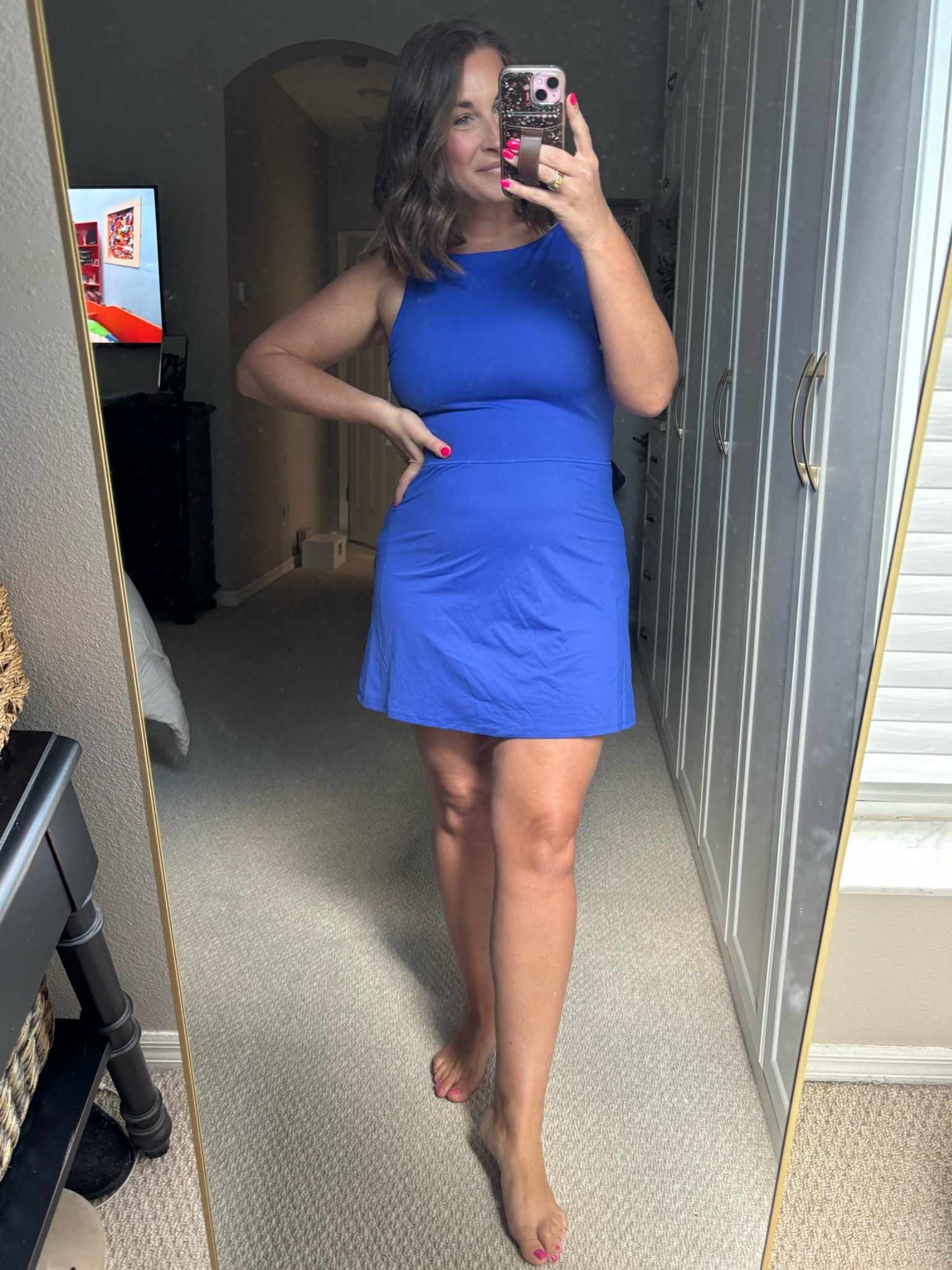 It’s active dress season & this is a good one from @Target  
Pull down shorts in the back for easy access & stretchy 

TTS: medium 
But could have sized up to a large

#LTKootd #LTKmomlife #LTKActive