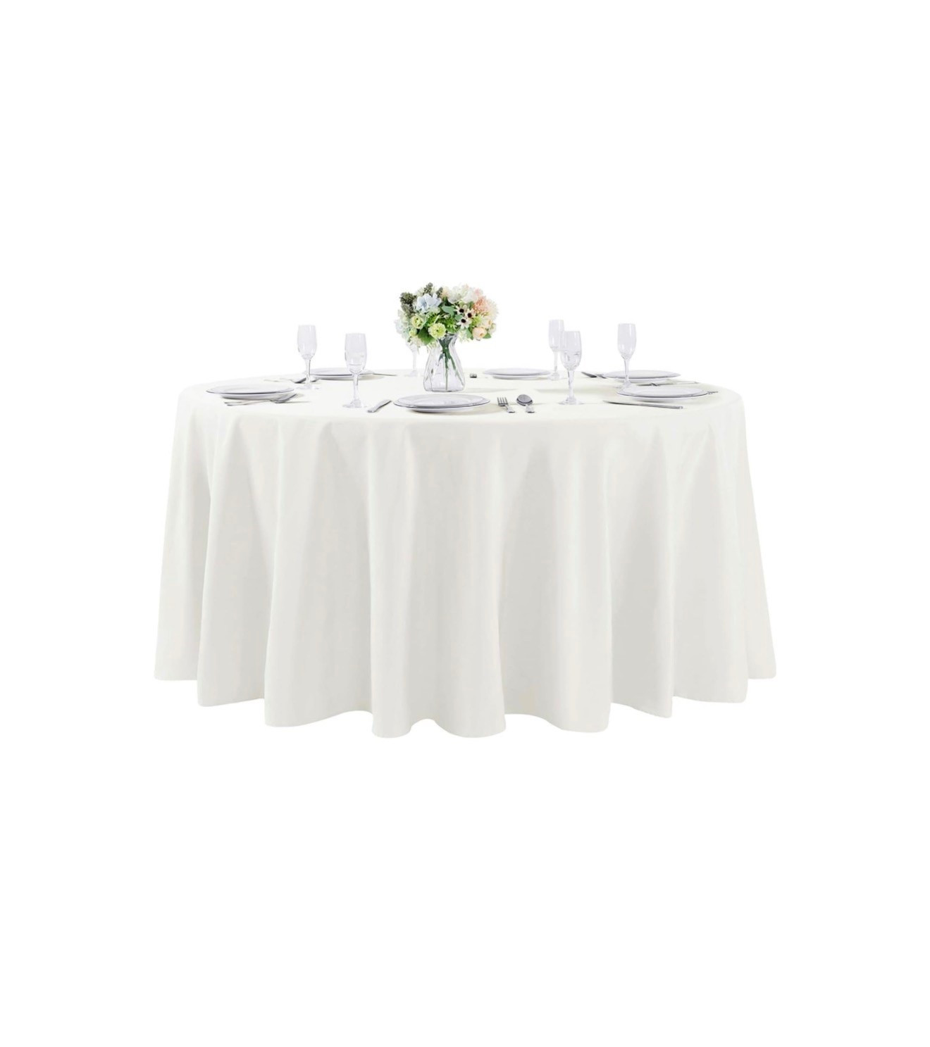 Round Tablecloth Washable Polyester Table Cloth Decorative Table Cover for Wedding Party Dining Banquet🤍

#LTKmomlife #LTKHome #LTKSaleAlert