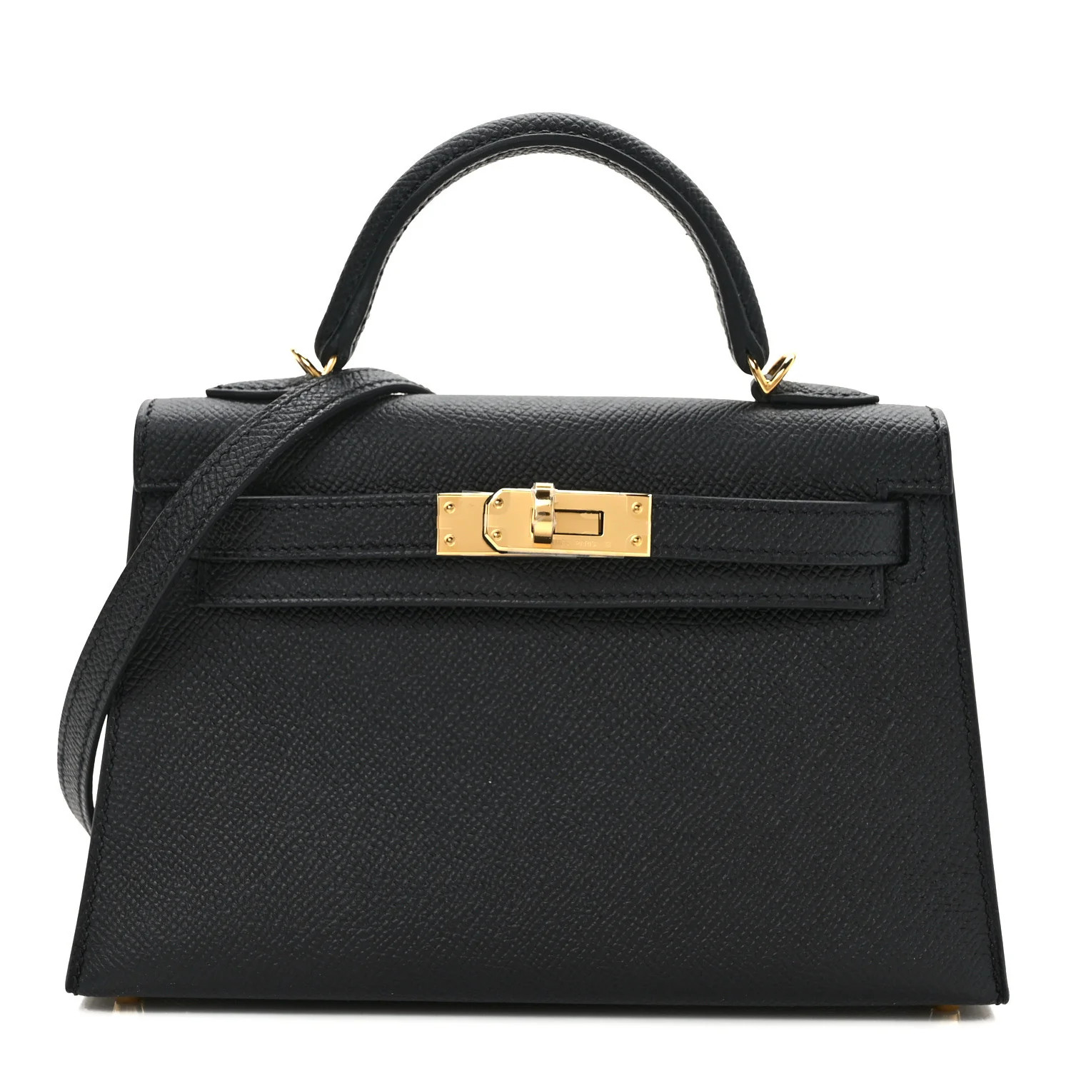 Epsom Mini Kelly Sellier 20 Black | FASHIONPHILE (US)