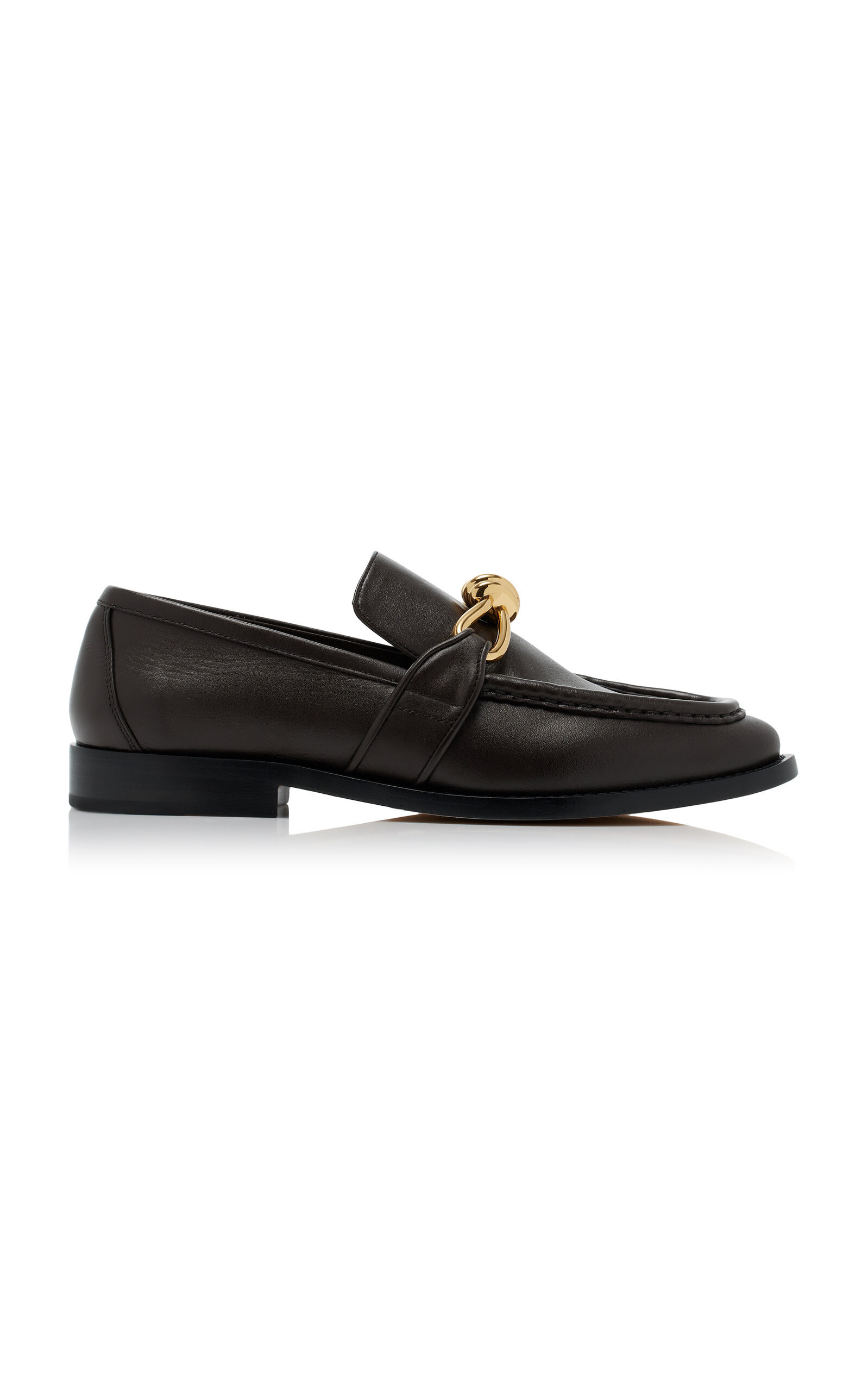Bottega Veneta - Astaire Leather Loafers - Brown - IT 41 - Moda Operandi | Moda Operandi (Global)