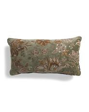 14x26 Handmade In India Embroidered Floral Pillow | Home | TJ Maxx | TJ Maxx