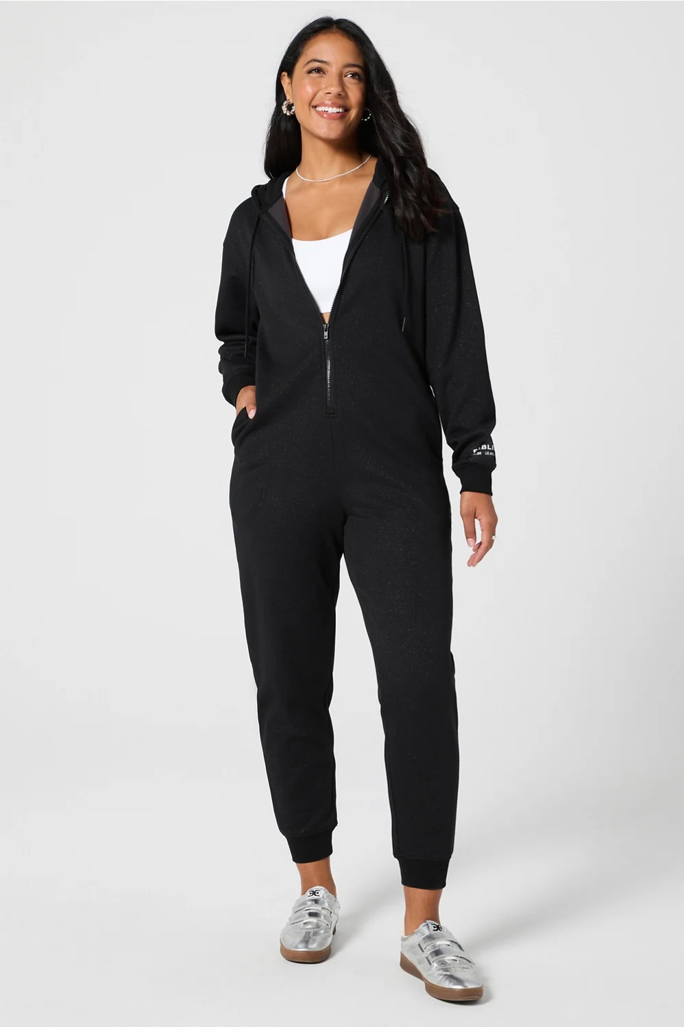 Cozy Fleece Hooded Onesie | Fabletics - North America