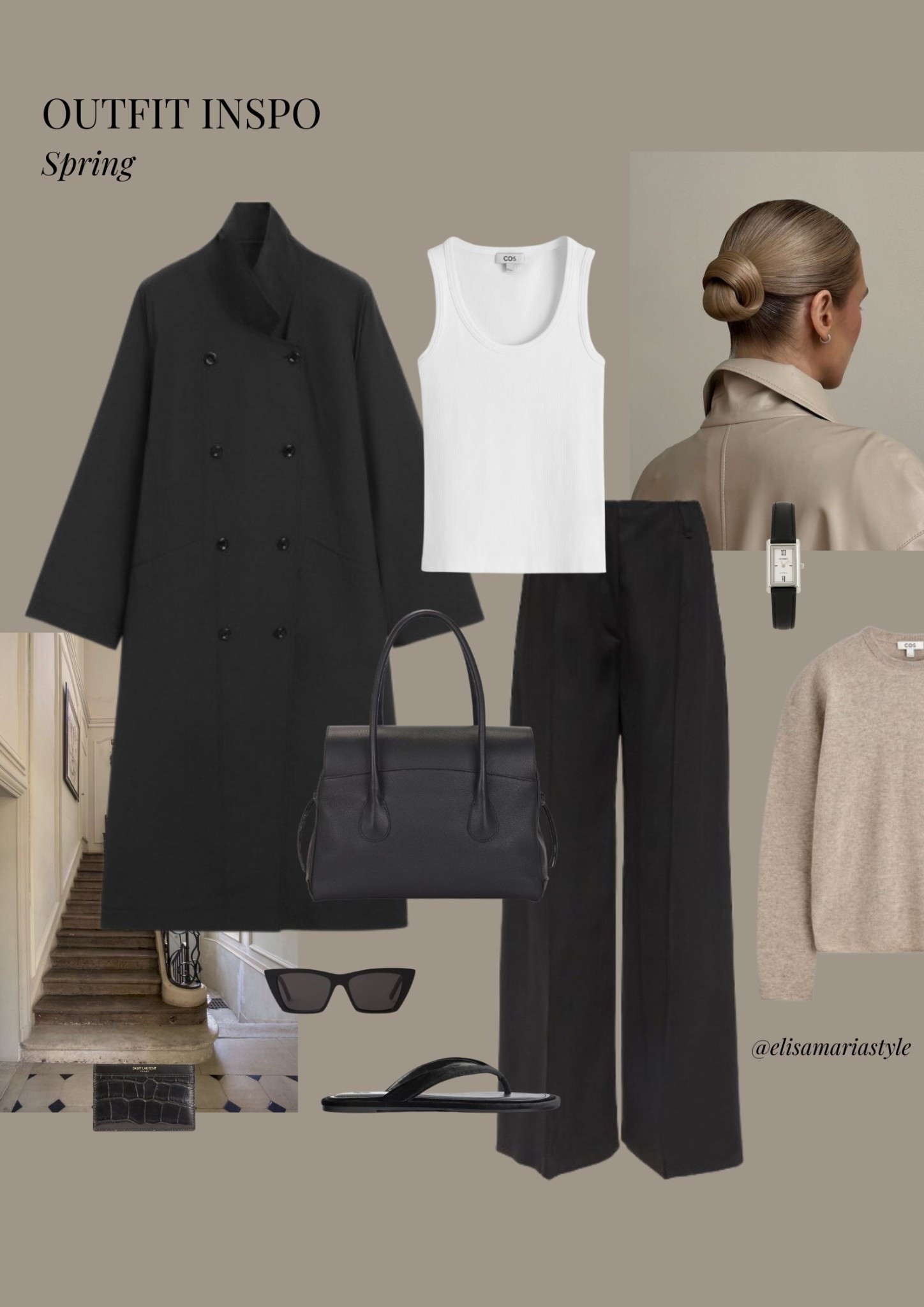 Minimalist chic spring outfit idea 🤍

#LTKspring #LTKstyletip #LTKbag