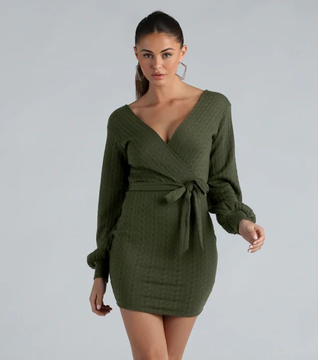 All Things Cute Cable Knit Sweater Dress | Windsor Stores