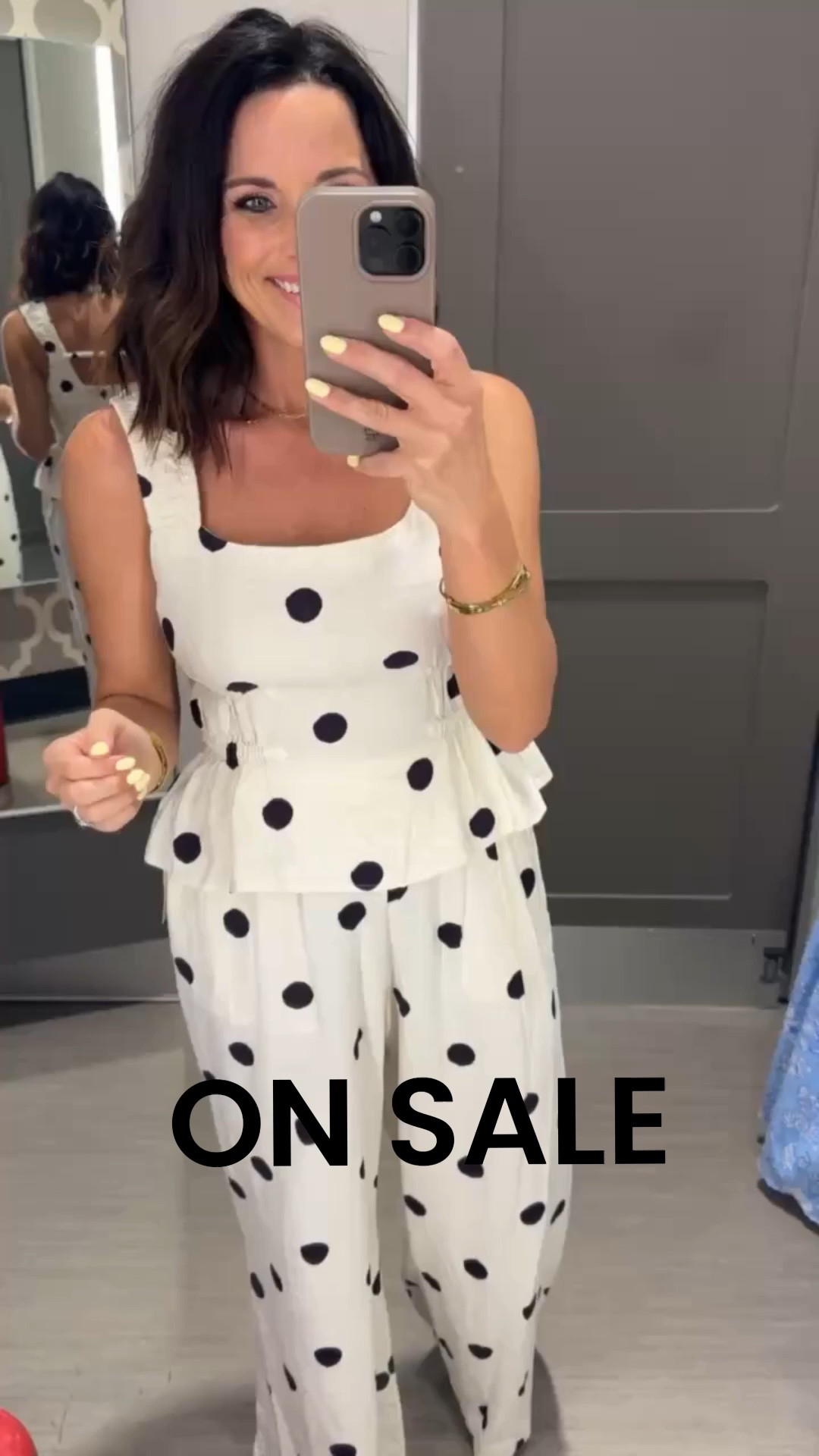This polka dot set from Target is even cuter in person 🤍🖤 and it’s on sale!! Wearing the XS. #targetstyle #targetfinds #targetfashion #matchingset #summerstyle #affordablefashion #ltkstyle #ootd