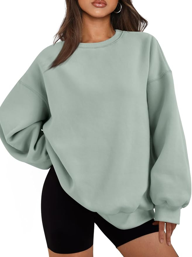 EFAN Womens Oversized Sweatshirt Crewneck Sweater Casual Fall Outfits 2026 | Amazon (US)
