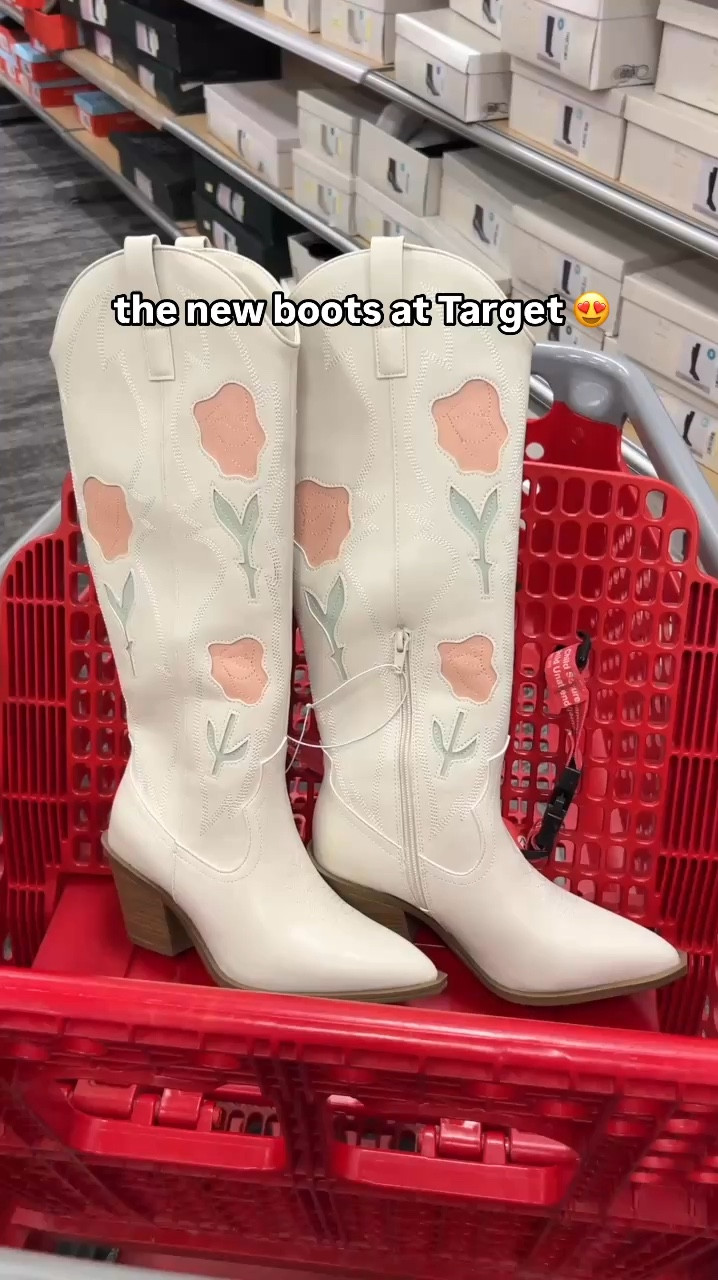 New boots at Target! 🤩
 #target #boots #cowboyboots #shoes #springstyle #springoutfit 

#LTKStyleTip #LTKWatchNow #LTKShoeCrush