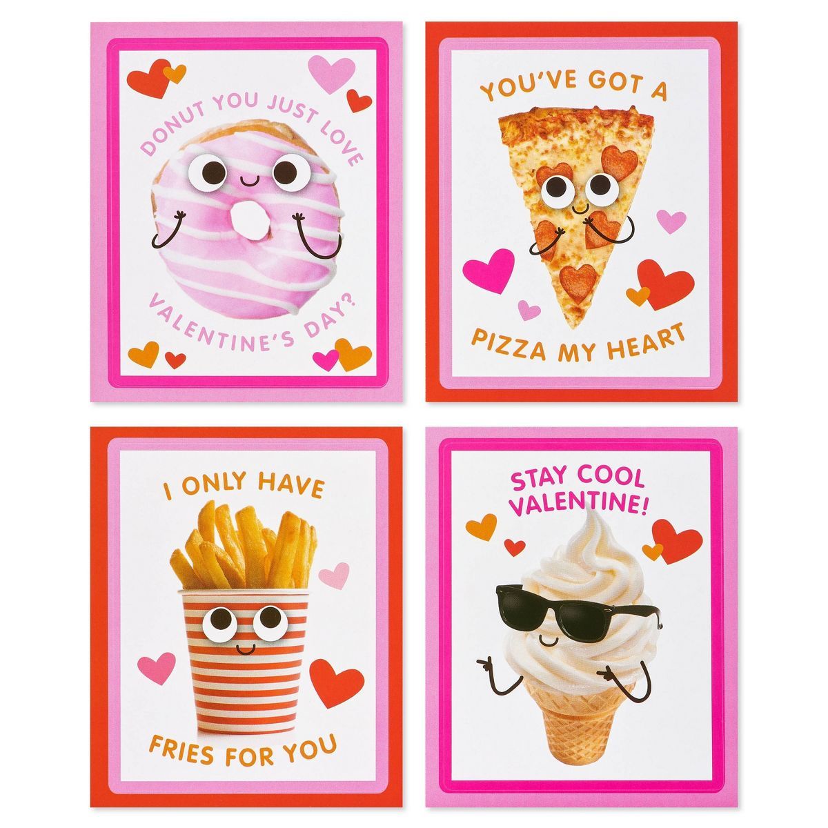 28ct Valentine's Day Exchange/Food Character Stickers | Target