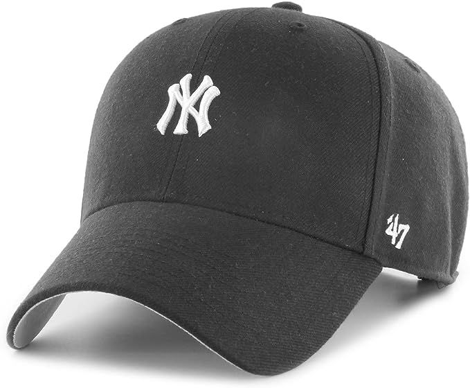 '47 Brand Cap with a Visor, Black, One Size Men's, Black, Black, osz | Amazon (US)