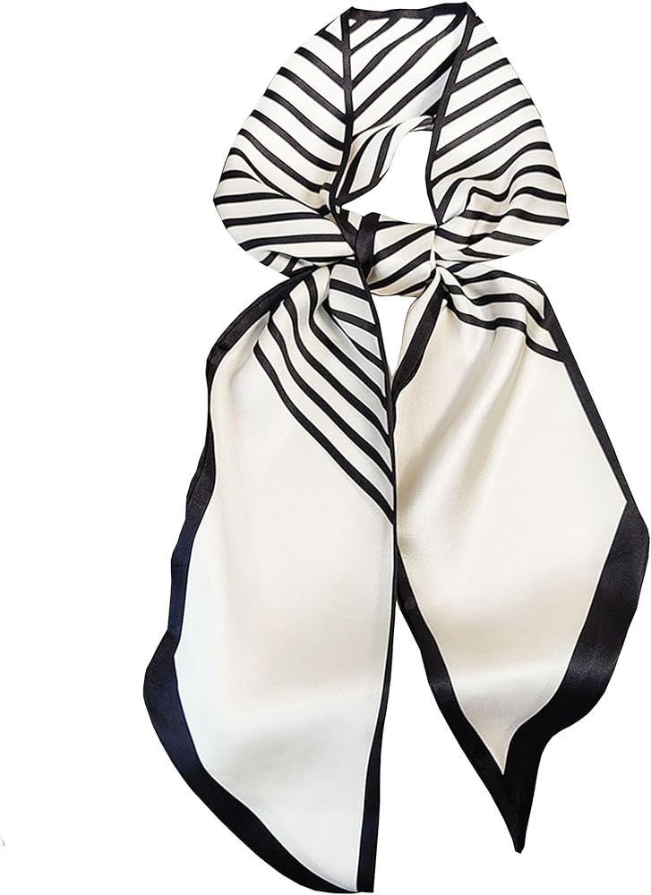 Roizsx fashion satin scarf for hair beach head wraps neck scarves for women lightweight handbag a... | Amazon (US)
