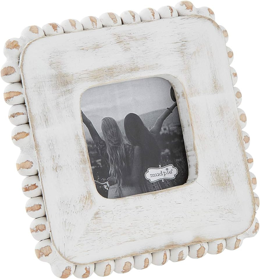 Mud Pie SQUARE SMALL BEADED EDGE FRAME | Amazon (US)