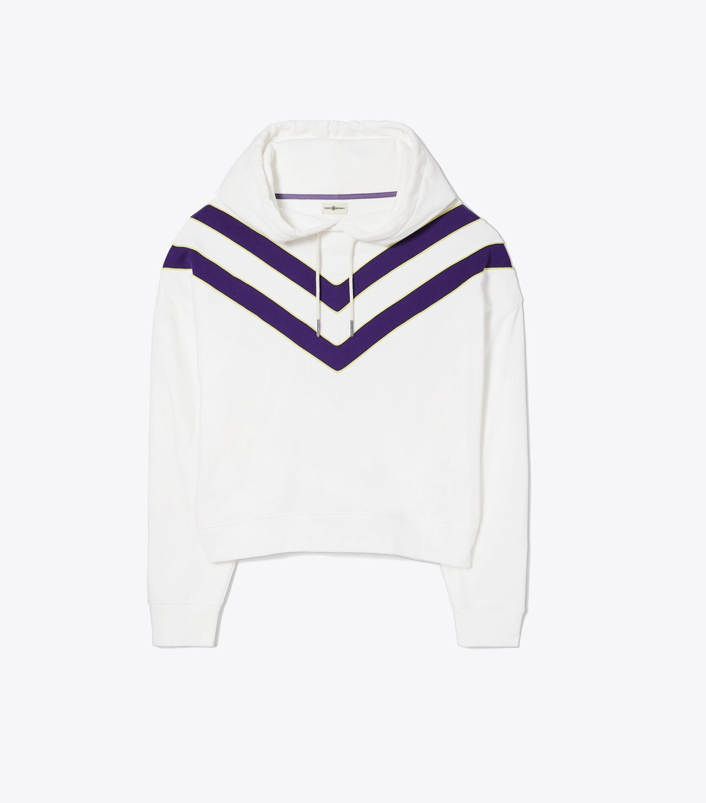 Heavy French Terry Chevron Hoodie: Women's Designer Sweaters | Tory Sport | Tory Burch (US)