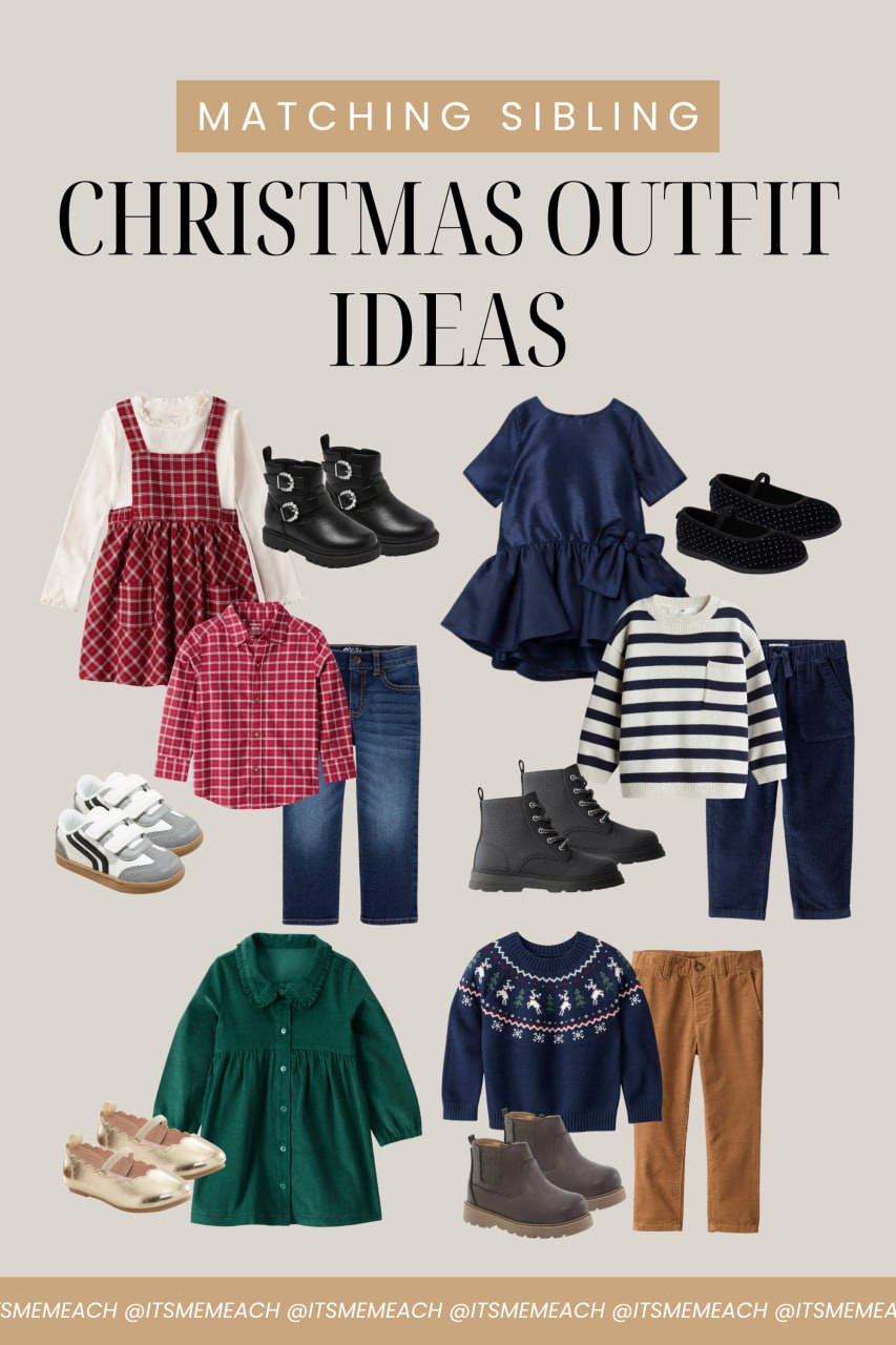 Holiday pics are coming whether we’re ready or not 😂 Matching the kids at least makes it look like we have our lives together. So I've rounded up neutral, classic boy + girl outfits that work for Santa, school parties, or family photos. I hope this makes your life a little easier! 

 #LTKHoliday #LTKStyleTip #LTKKids