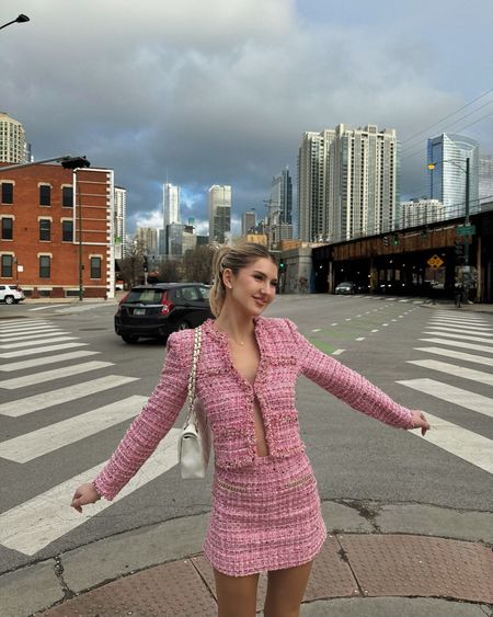 Business made pink !! How cute is this pink tweet blazer skirt set 💗💗💗

Pink blazer set - tweed blazer set - cute business professional outfit - spring fashion - cute work outfits - matching set - trendy fashion 

#LTKstyletip #LTKworkwear #LTKSeasonal