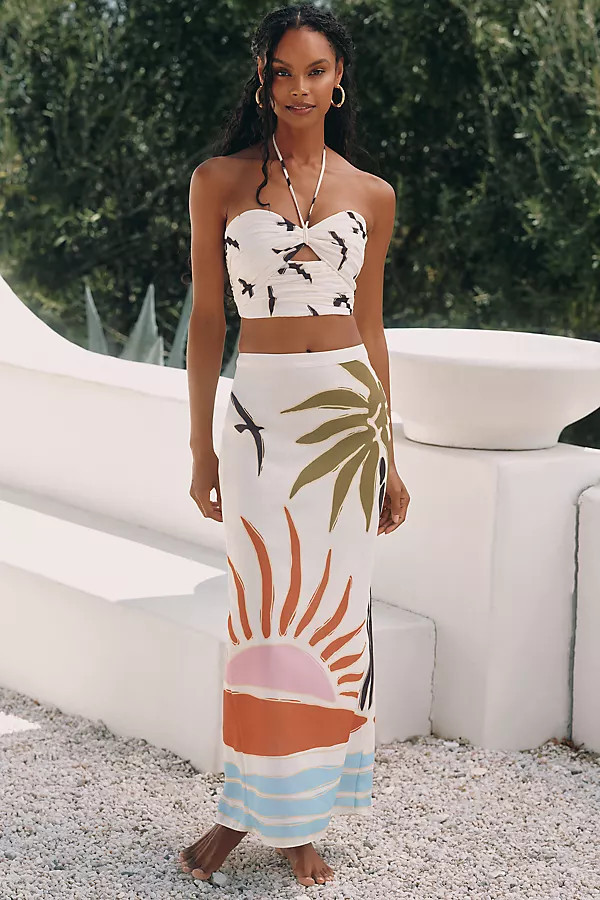 x Anthropologie Magda Midi Skirt | Anthropologie (US)