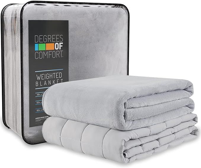 Degrees of Comfort Washable Weighted Blanket with Removable Cover Twin Size, 1 x Cozyheat Minky P... | Amazon (US)