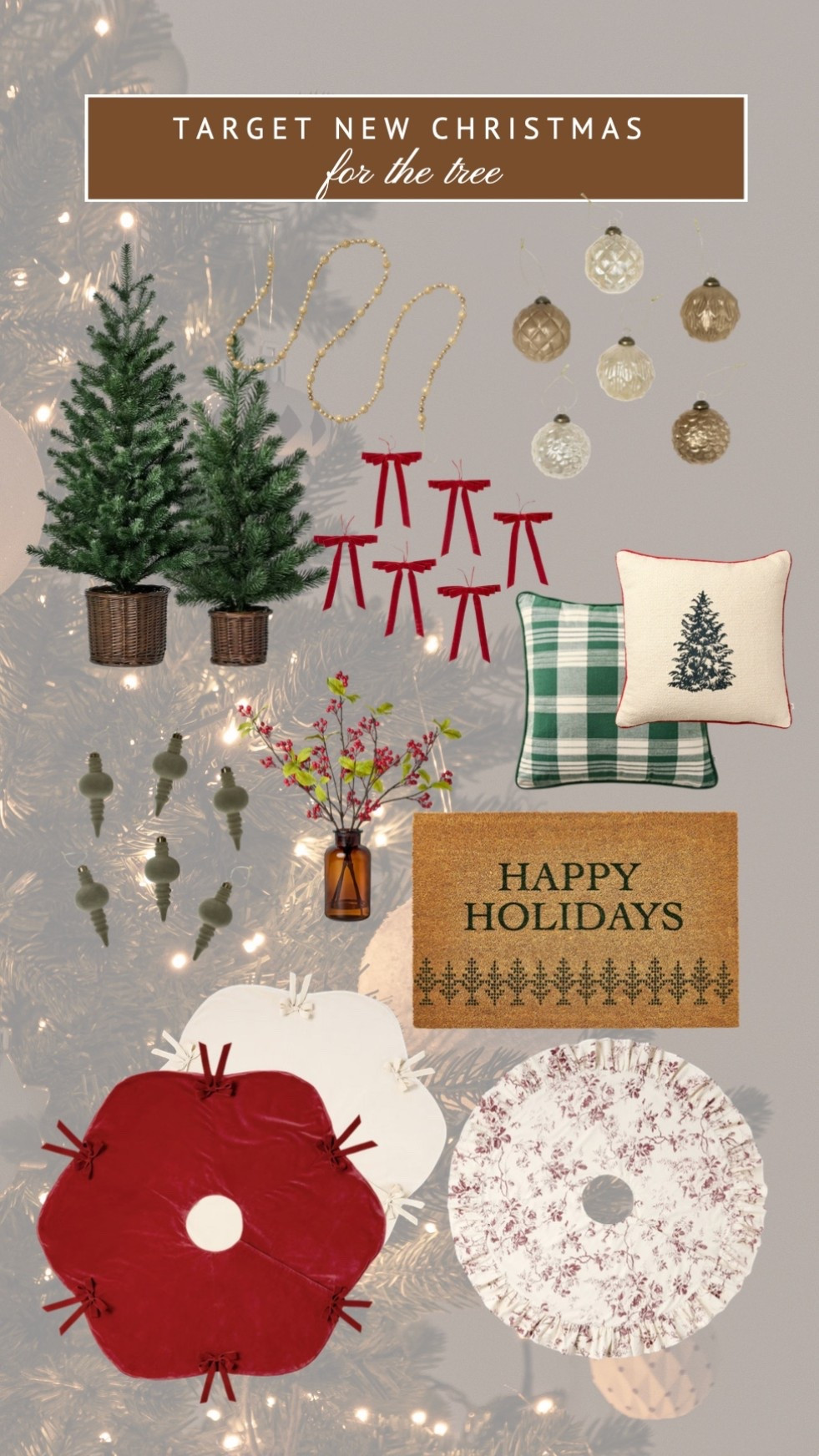 target new christmas decor for the tree 🌲 ❤️

#LTKFindsUnder100 #LTKSeasonal #LTKHome