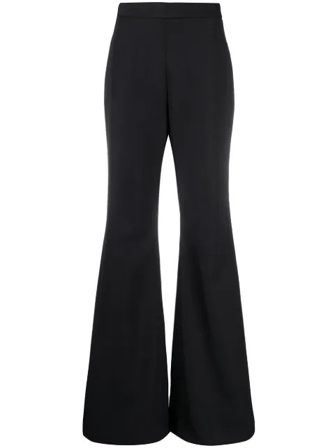 high-waist flared trousers | Farfetch Global