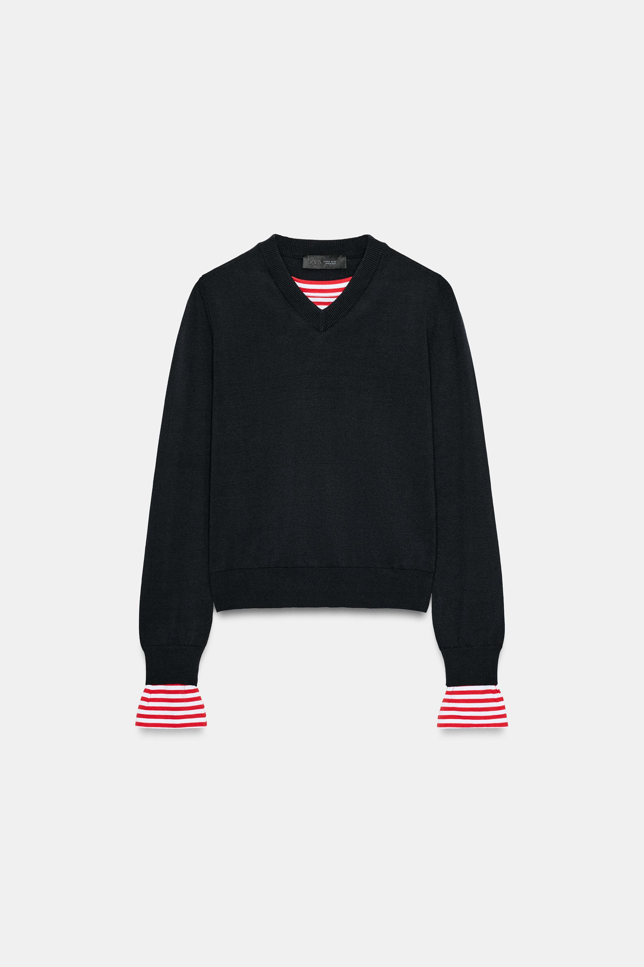 COMBINATION STRIPED KNIT JUMPER | Zara US