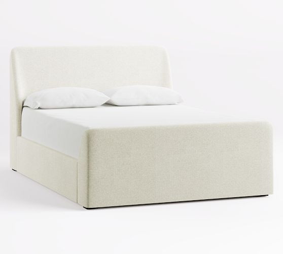 Layton Upholstered Sleigh Bed | Pottery Barn (US)