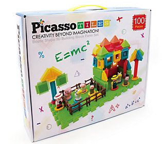 PicassoTiles 100 Piece Hedgehog Building Set | QVC