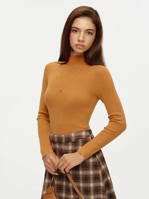 Seamless Mock Neck Knit Base Top | Commense