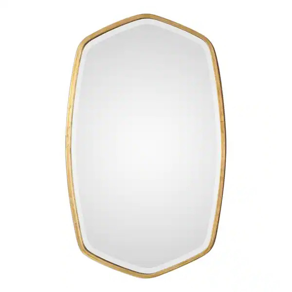 Uttermost Duronia Antiqued Gold Leaf Mirror | Bed Bath & Beyond