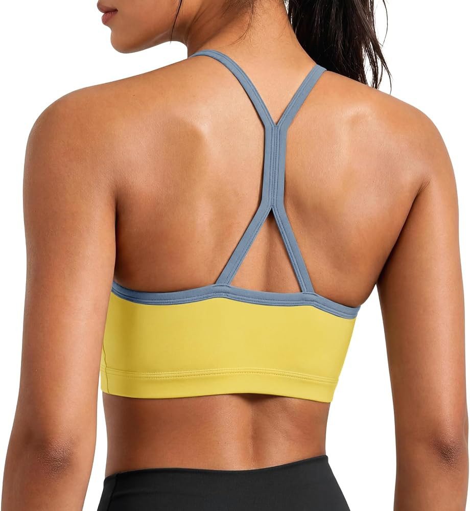 Aoysky Womens Color Block Strappy Sports Bra | Amazon (US)