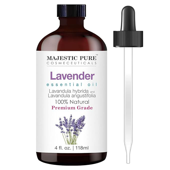 MAJESTIC PURE Lavender Essential Oil | 100% Natural Premium Grade Lavender Oil for Diffuser, Arom... | Amazon (US)