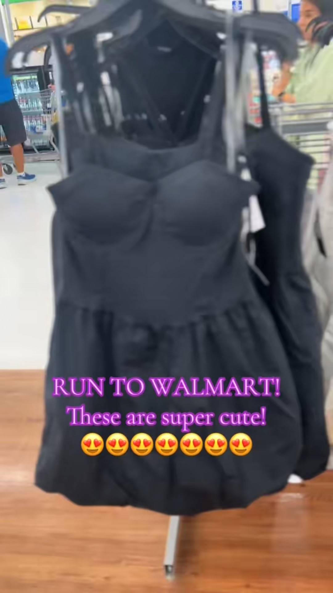 #Walmart be having the DEALS!! Look at this cute dress ! #walmart #walmartfinds #affordablefashion #wallyworld #explore #fyp #fyppppppppppppppppppppppp #style #black #white 