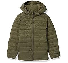 Amazon Essentials Boys and Toddlers' Lightweight Water-Resistant Packable Hooded Puffer Coat | Amazon (US)